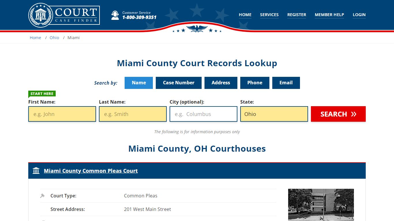 Miami County Court Records | OH Case Lookup - CourtCaseFinder.com
